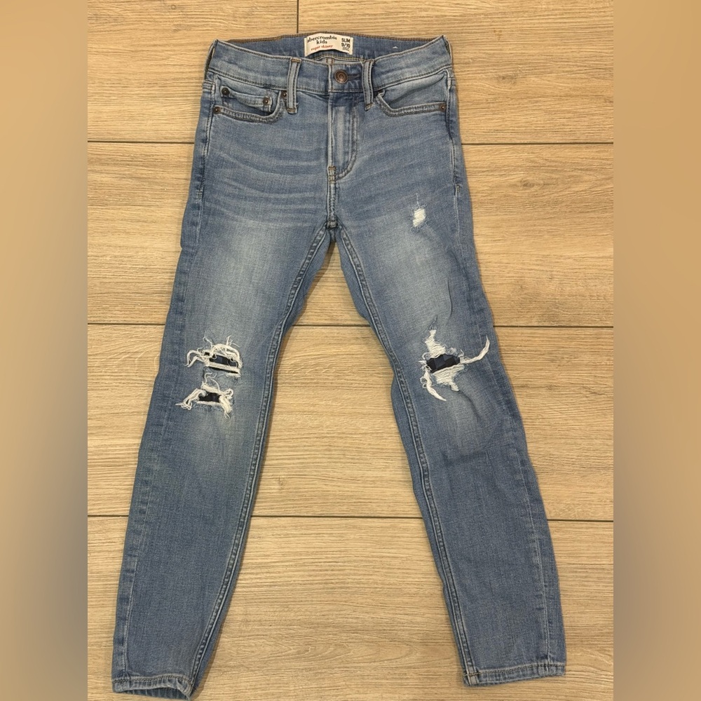 Abercrombie Kids Light Blue Super Skinny Jeans